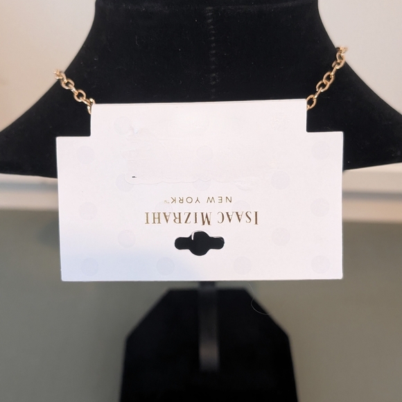 Isaac Mizrahi Gold and Black Necklace with Pearl Accents - Picture 2 of 2